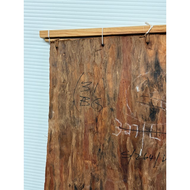 Textile Art Aboriginal Bark Painting For Sale - Image 7 of 12