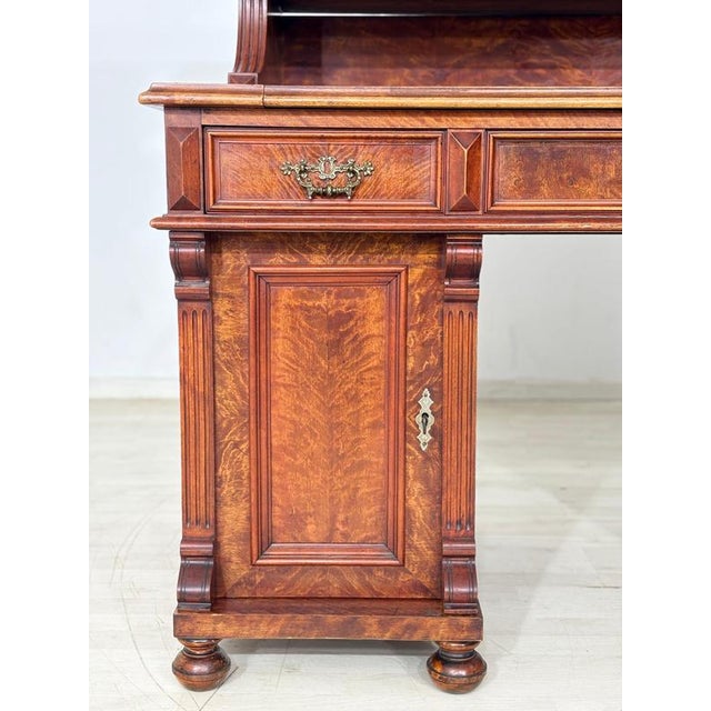 Antique Gründerzeit Writing Desk, 1880 For Sale - Image 5 of 18