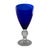 Vintage Morgantown Glass Ritz Blue Cobalt Golf Ball Tumbler, Wine glass, Water Goblet, Goblet Stems 7" Excellent Condition