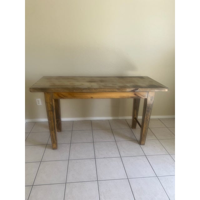 Farmhouse Rustic Farmhouse Buffet / Coffee Bar / Entryway Cabinet – Solid Wood For Sale - Image 3 of 11