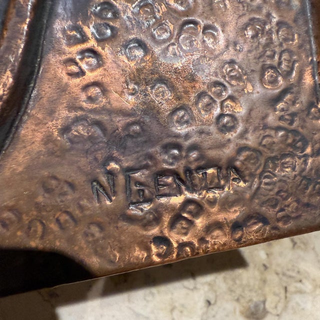 1980s Hammered Copper Abstract Wall Art For Sale - Image 9 of 11