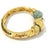 Bochic "Orient" Carved Vintage Mint Jade Bangle Set In 18K Gold & Silver For Sale - Image 18 of 18