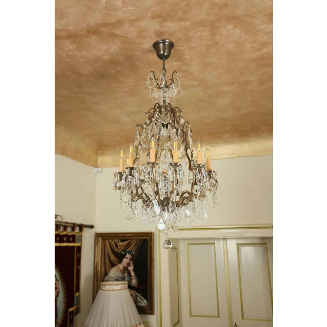 Goldenrod 19th Century Louis XVI Crystal Chandelier For Sale - Image 8 of 8
