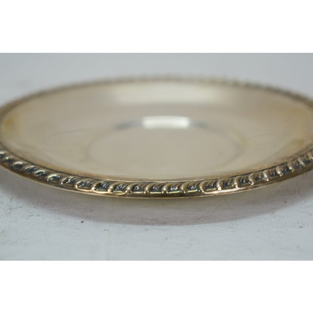 Poole Silver Co. Mid 20th Century Poole Sterling Silver Sauce Gravy Boat Creamer Pitcher & Underplate For Sale - Image 4 of 15