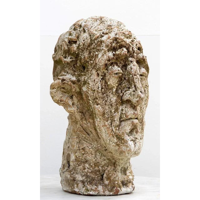 Contemporary Óscar Aldonza Torres, Head Sculpture No 7, 2019, Red Stoneware with Shino Glaze For Sale - Image 3 of 18