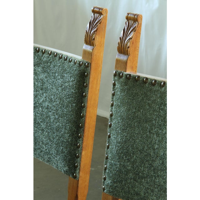 Vintage Danish Oak Throne Dining Chairs, 1954, Set of 4 For Sale - Image 13 of 17