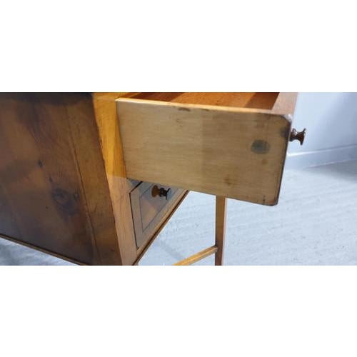 Wood Yew Wood Inlaid Side Table For Sale - Image 7 of 8