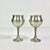 1980s Vintage Hollywood Regency Boho Chic Pewter Wine Goblets - A Pair. For Sale - Image 6 of 9