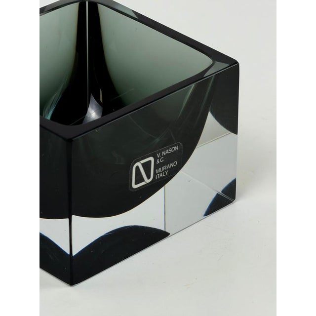 Murano Sommerso Glass Bowl by Vincenzo Nason for V. Nason & Cie, 1970s For Sale - Image 9 of 10