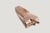 Early 21st Century Andrianna Shamaris Teak Wood Log Bench or Coffee Table For Sale - Image 5 of 5