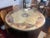 Modern 1970s Large 5ft Indoor Outdoor Patio Dining Table Iron Base Glass Top For Sale - Image 3 of 4