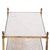 A French Directoire Style Marble and Brass Three-Tier Table, C. 1945. For Sale In Philadelphia - Image 6 of 8