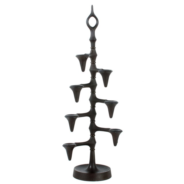 JHQ Jens Quistgaard Dansk Cast Iron Candle Holder Denmark Chairish