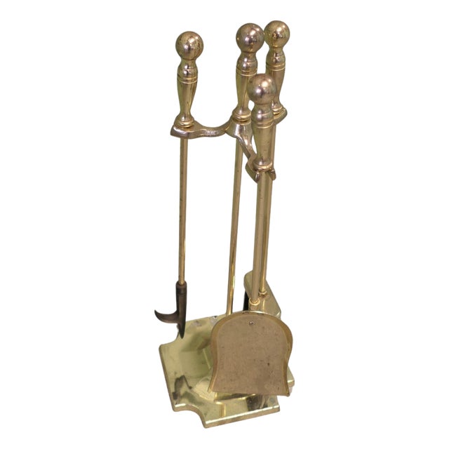 Brass Fireside Companions, 1970, Set of 4 For Sale