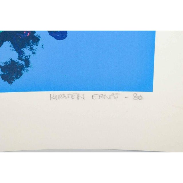 1980s Kirsten Ernst, Abstract Composition, 1980, Color Lithograph on Paper For Sale - Image 5 of 6