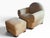 Absolutely incredible art deco club chair and ottoman meticulously upholstered in Edelman shearling. This was also...