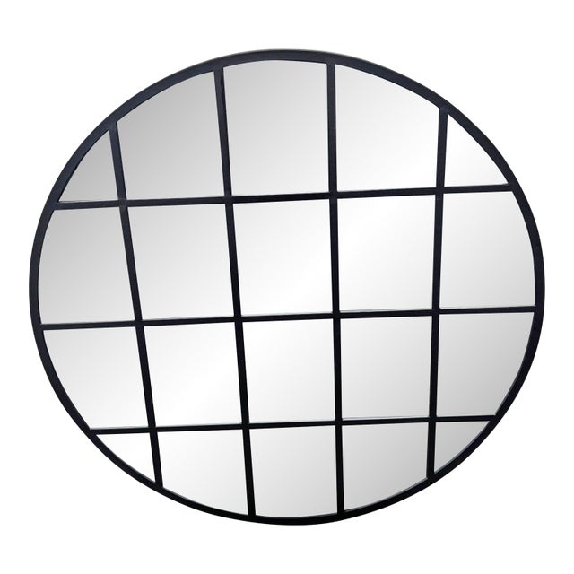 Walker Edison Windowpane Mirror For Sale