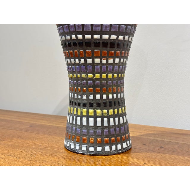 Diabolo Vase by Roger Capron, 1970s, in Flawless conditions. Designed 1970 to 1979 This piece has an attribution mark, I...