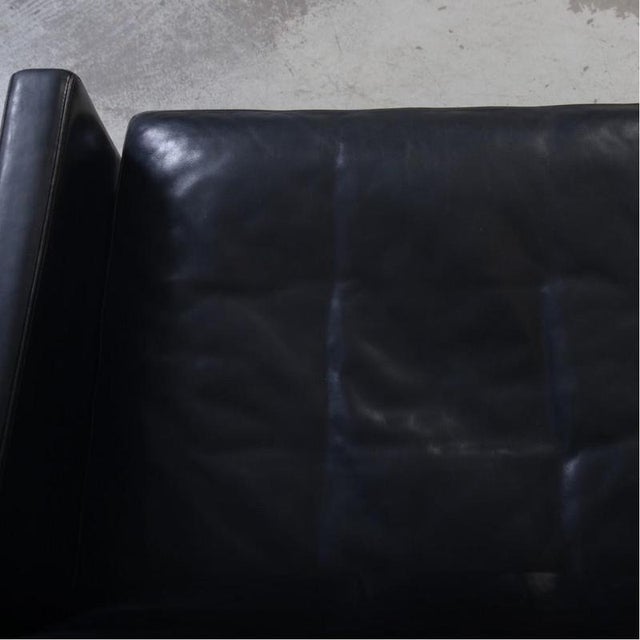 Black PK31 2-Seater Sofa in Black Elegance Leather by Poul Kjærholm, 2006 For Sale - Image 8 of 18