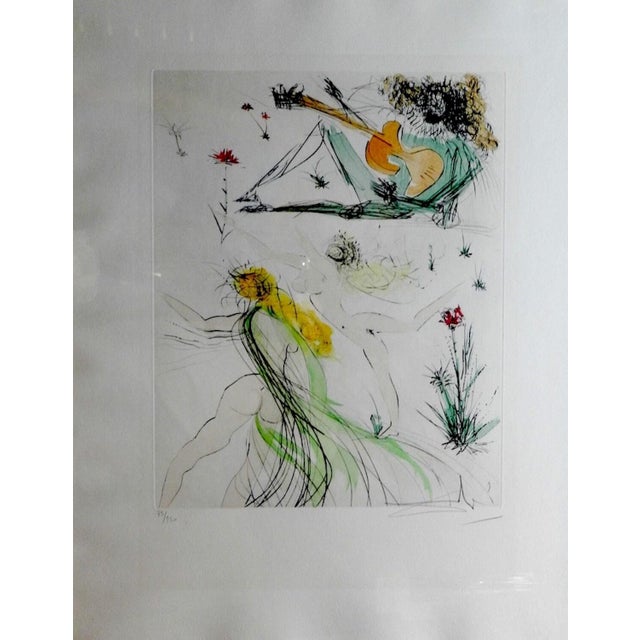 ARTIST: Salvador Dali TITLE: La Joie de Vivre MEDIUM: Etching SIGNED: Hand Signed PUBLISHER: Editions d'Art de Francony...