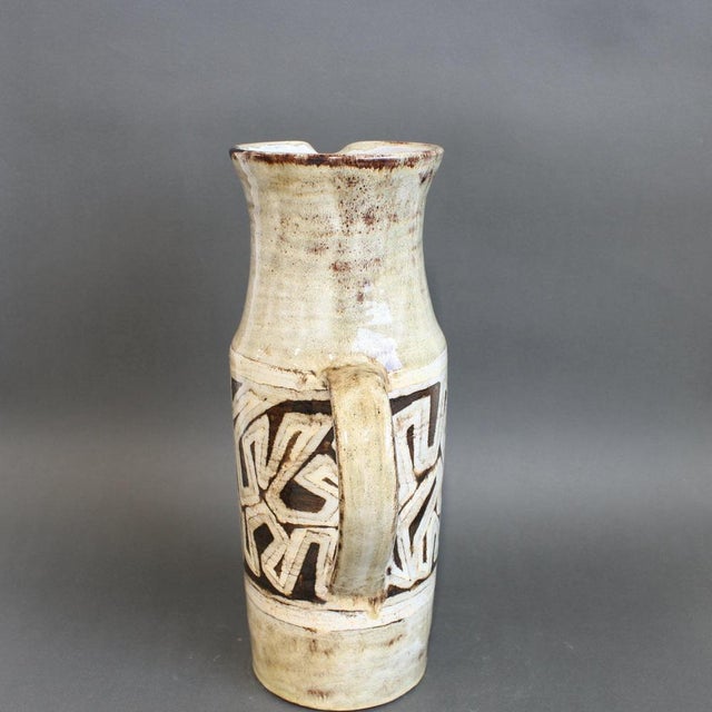 Vintage French Decorative Pitcher by Vieux Moulin, 1960s For Sale - Image 3 of 13