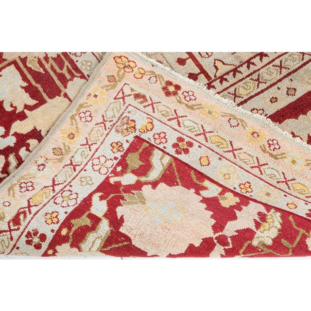 High-quality Early 20th Century Indian Agra Rug For Sale In New York - Image 6 of 10