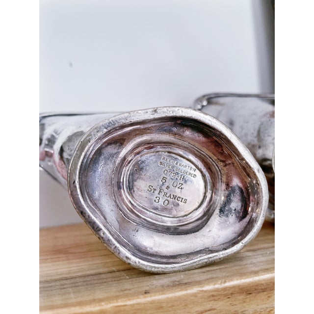 1920s Pair of Antique 1920s Silver Plated St Francis Hotel Sauce Boats For Sale - Image 5 of 10
