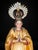 A striking Colonial Spanish American sculpture of the Immaculate Conception, carved in wood and richly gilded, dating from...