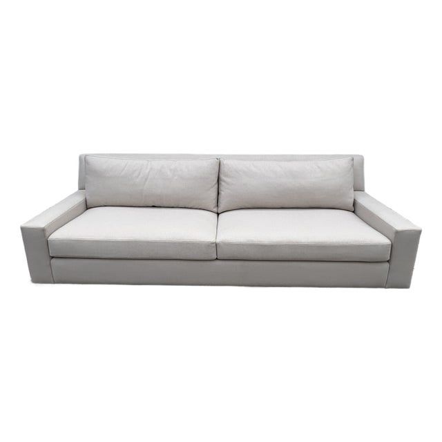 Rh Parisian Track Arm 2-Cushion Sofa 9' | Luxe 44" Depth | Down-Feather Fill | Holland & Sherry Wool Twill | Dove For Sale