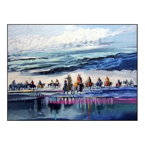 1990s Earl Biss "Crazy Dogs in the Sun" Serigraph on Paper Hand Signed