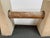 Sculpted Hand Plastered + Glass Console Table For Sale - Image 4 of 11
