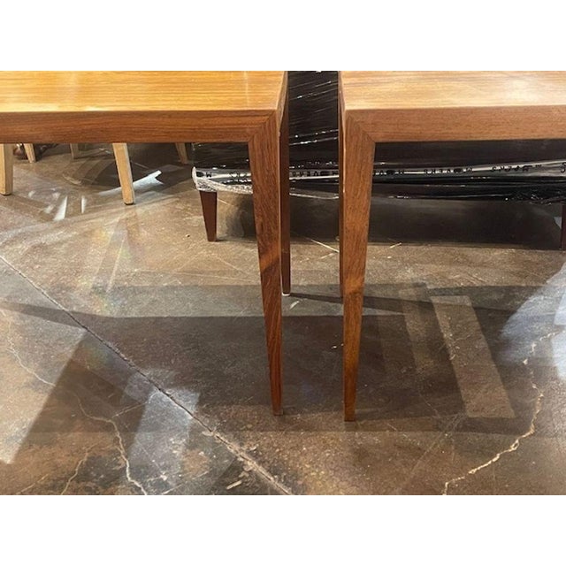 Mid-Century Modern Pair of Dutch MCM Oak Side Tables For Sale - Image 3 of 8
