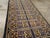 Mid 20th Century Galerie Shabab Collection Mid-20th Century Handmade Spanish Savonnerie-Style Runner Rug in Dark Blue For Sale - Image 5 of 10