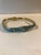 Turquoise 1970s Les Bernard Rectangular Gold Tone Turquoise Enamel Bangle For Sale - Image 8 of 12