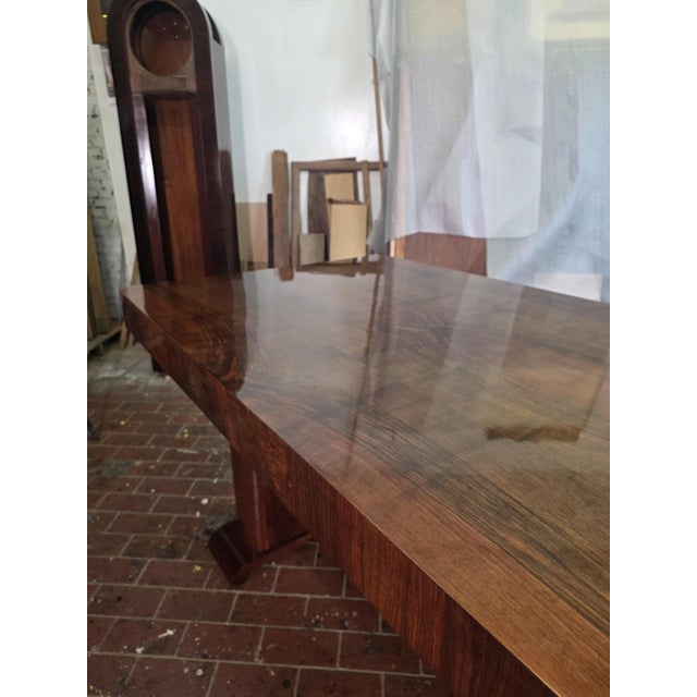 Art Deco Walnut Table, 1930s For Sale - Image 16 of 17