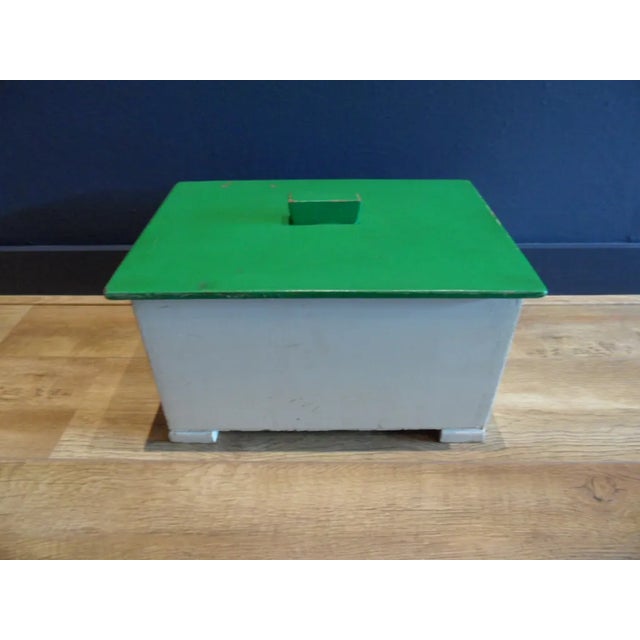 Vintage Wooden Box For Sale - Image 4 of 5