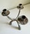 Alberto Giacometti Brutalist Verdigris 3-Arm Candelabra For Sale - Image 4 of 12