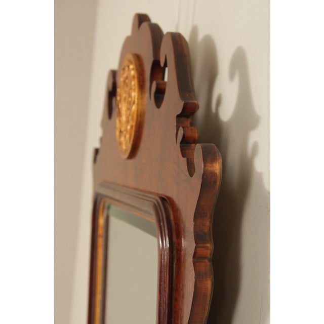 Henredon Henredon Chippendale Style Carved Mahogany 'Aston Court' Mirror For Sale - Image 4 of 12