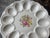 E&R American Artware 'deviled eggs' Plate with colorful floral center.