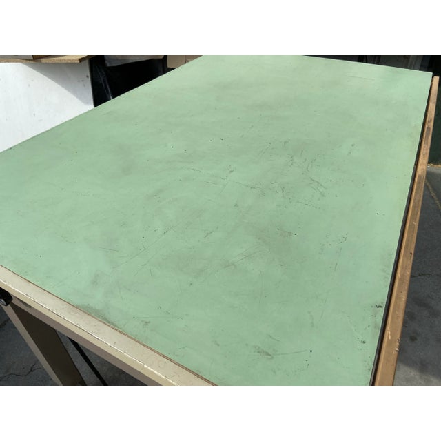 Industrial 1980s Vintage Hamilton Drafting Table For Sale - Image 3 of 12