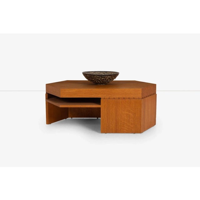 Mid-Century Modern 1990s After Frank Lloyd Wright Cocktail Table For Sale - Image 3 of 11