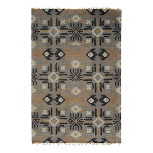 9x12 Laine Enchanting Gray Geometric Modern Hand Knotted Wool Carpet Rug