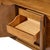 Wood Broyhill Brasilia Mid Century Walnut and Brass 9 Drawer Lowboy Dresser For Sale - Image 7 of 9