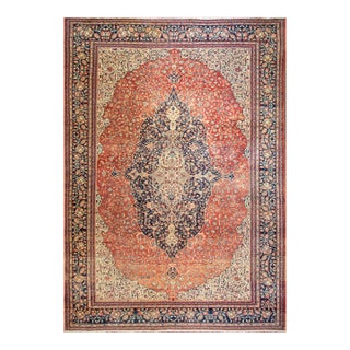 Antique Persian Sarouk Feraghan Carpet, 9'10" × 13'8" For Sale