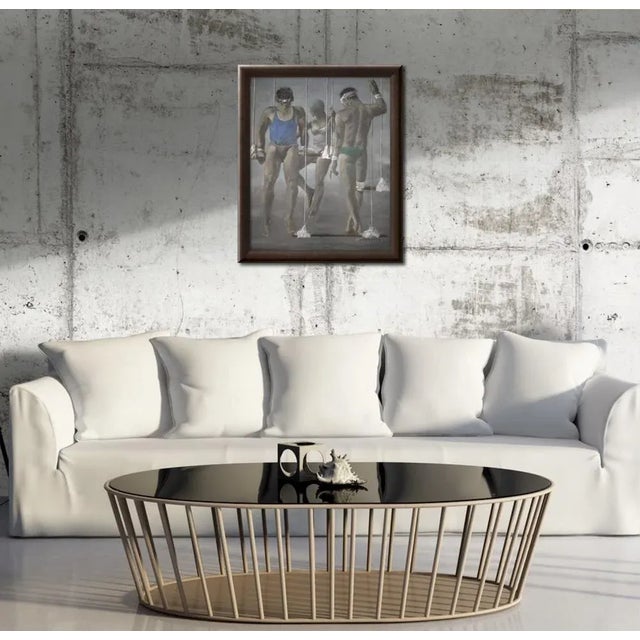 Jose Zaragoza, The Balance of the Human Condition, 1981, Oil on Canvas For Sale - Image 3 of 10