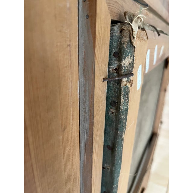 From a home in the historic Highlands neighborhood of Seattle. Frame is Swedish and has the name “Lindberg” or “Lundberg”...