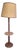 Louis XIII Floor Lamp with Integrated Table in Turned Wood, 1950s For Sale