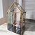 Contemporary Glass Gold Display Cabinet Wall Curio Cabinet Collectibles Case For Sale - Image 3 of 8