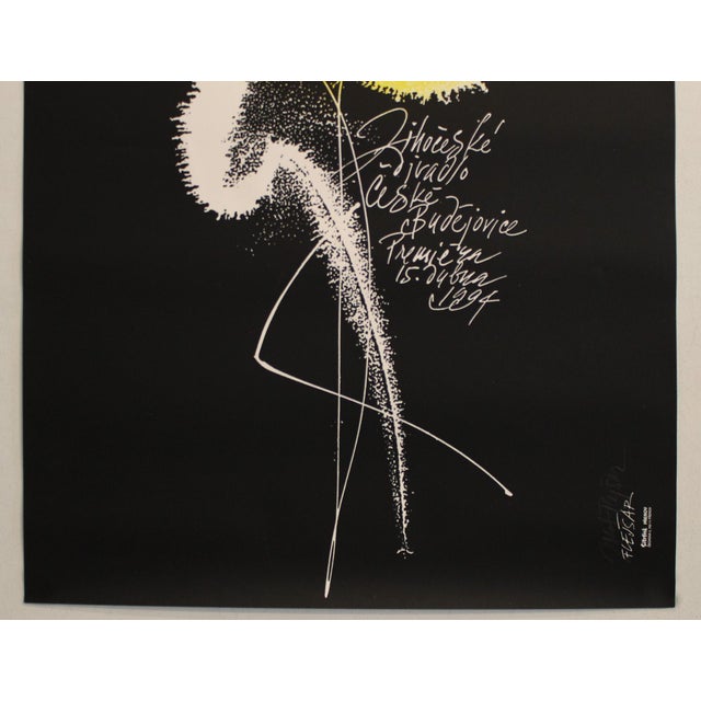 Abstract 1994 Czech Ballet Poster (Josef Flejsar) - "Balet Siluety" For Sale - Image 3 of 4