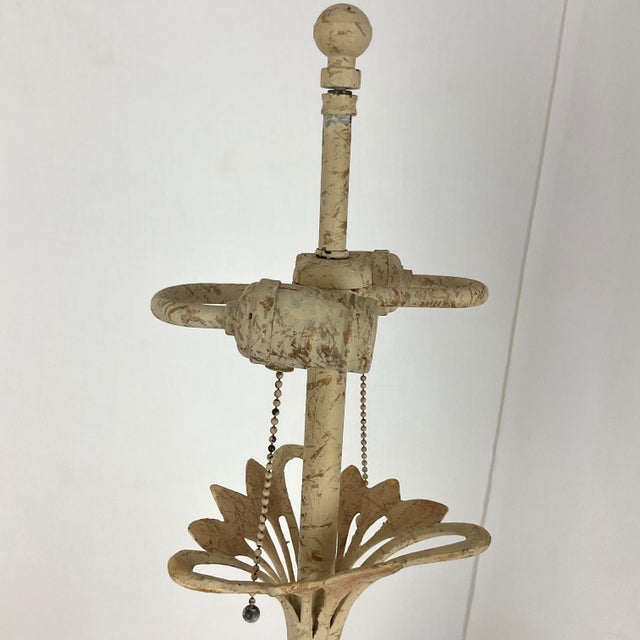 1980s 1980s Fredric Cooper Metal Lamps - a Pair For Sale - Image 5 of 9